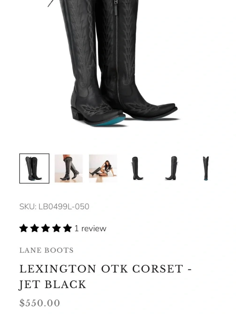 Black Suede Over-the-Knee Western Boots